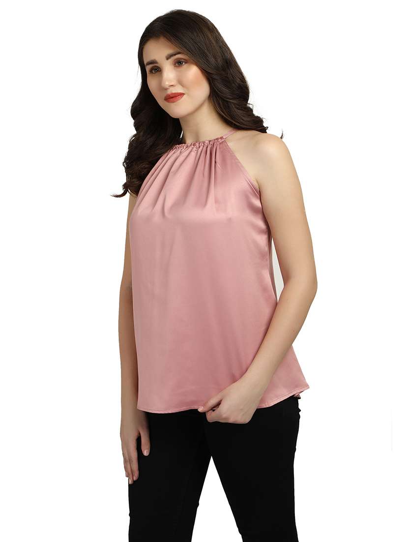 women's a line halter neck top - 18286982 -  Standard Image - 1