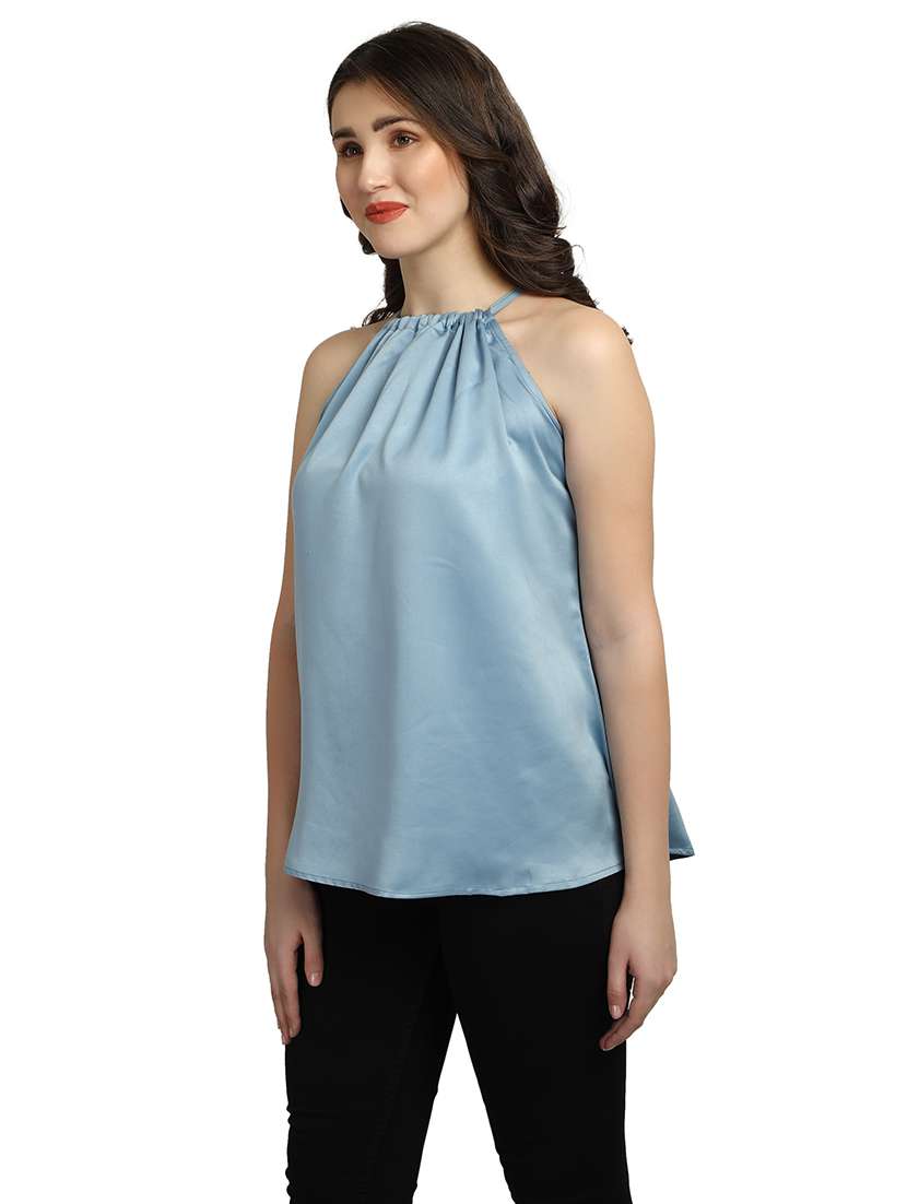 women's straight halter neck top - 18286983 -  Standard Image - 1