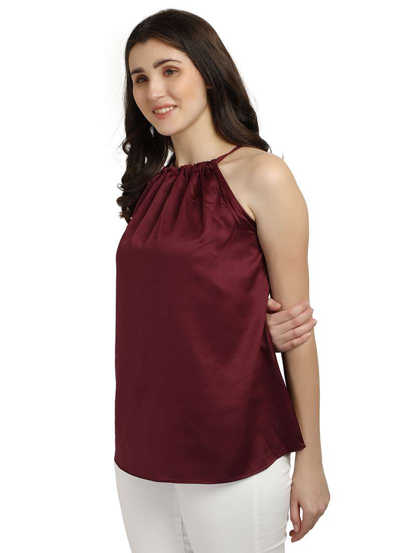 women's straight halter neck top - 18286984 -  Standard Image - 1