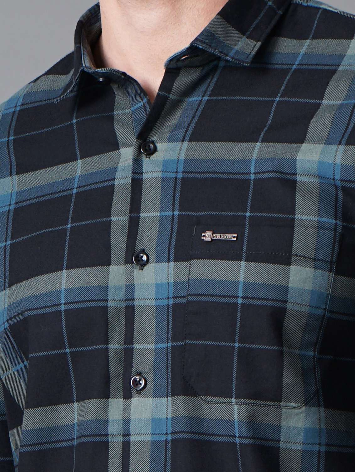 black checked casual shirt - 18287036 -  Standard Image - 4
