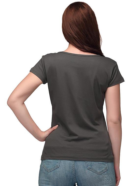 short-sleeved chest printed tee - 18287159 - Standard Image - 1