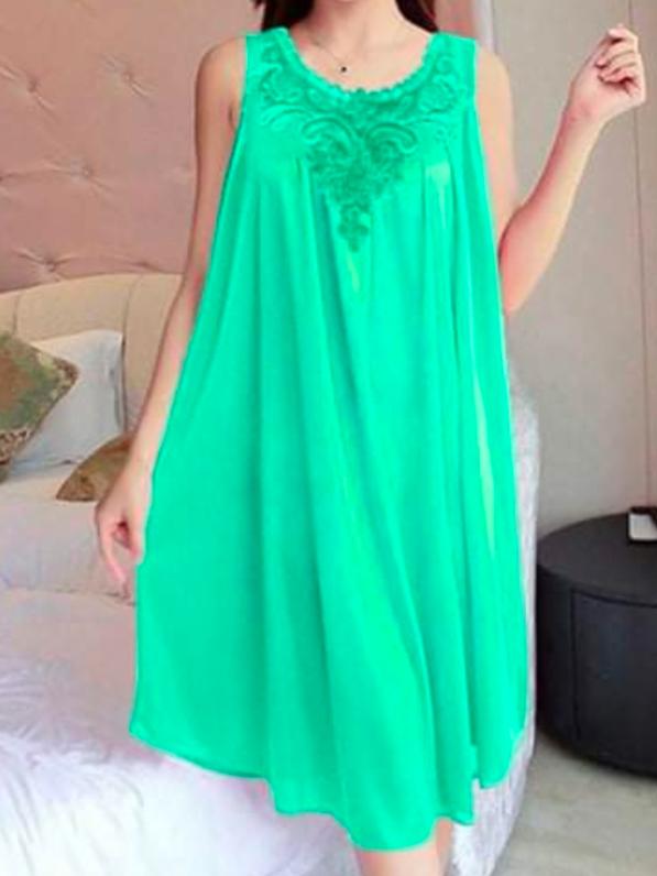 green cotton nightwear set - 18287440 - Standard Image - 1