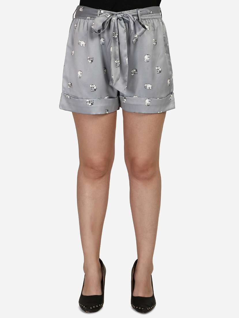 mid rise printed short