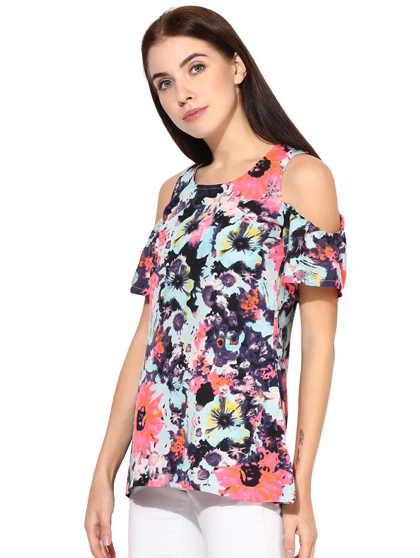 women's a line round neck top - 18287719 -  Standard Image - 1