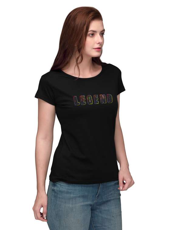 short-sleeved chest printed tee - 18288657 -  Standard Image - 1