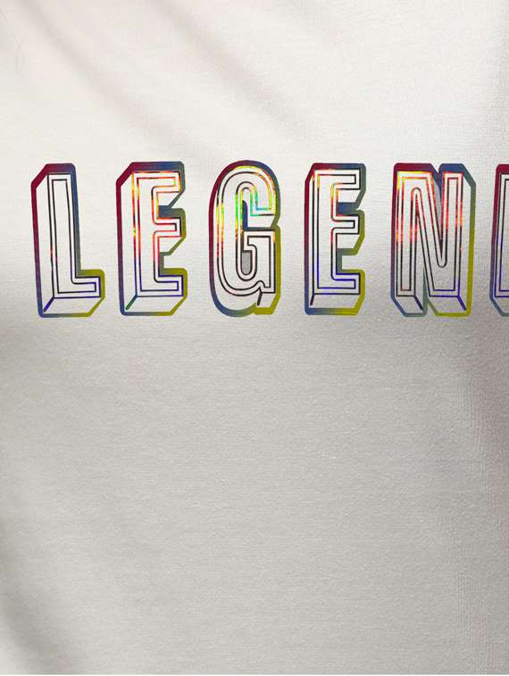 women's chest print round neck t-shirt - 18288658 -  Standard Image - 4