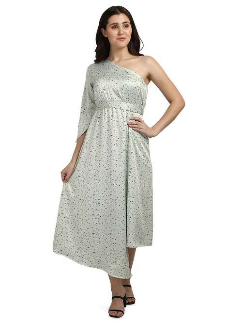 women's micro print dress - 18288664 - Standard Image - 0