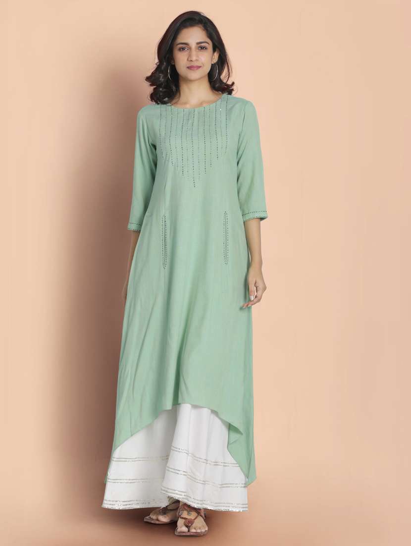 women's asymmetric kurta