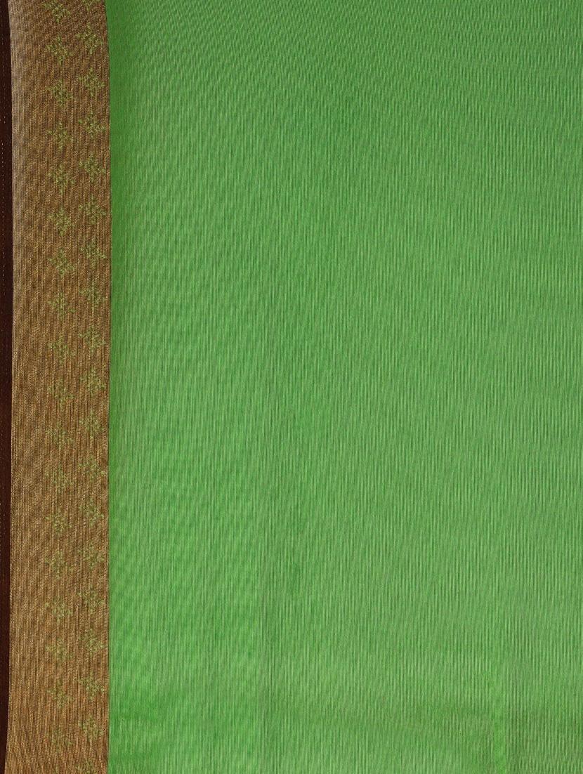 green chiffon printed saree - 18289012 - Standard Image - 4