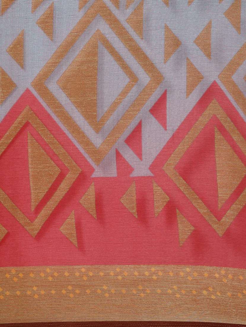 grey chiffon printed saree - 18289019 -  Standard Image - 4