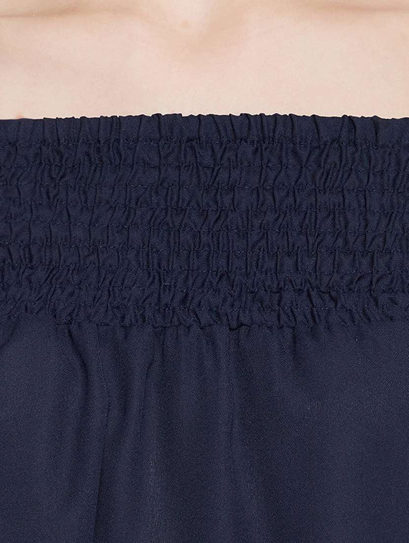 off shoulder solid top - 18289888 -  Standard Image - 4