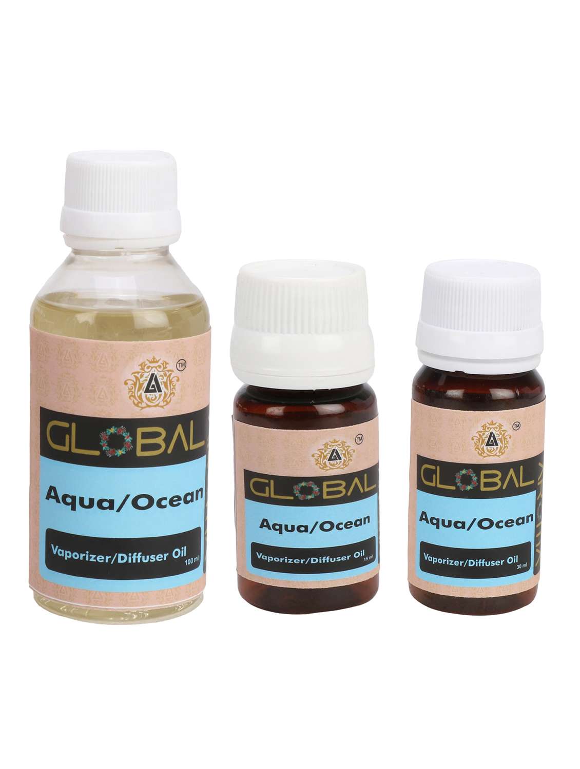 global aroma aqua ocean aroma oil - 15ml  diffuser oil, candle burner & electric diffuser for home fragrance