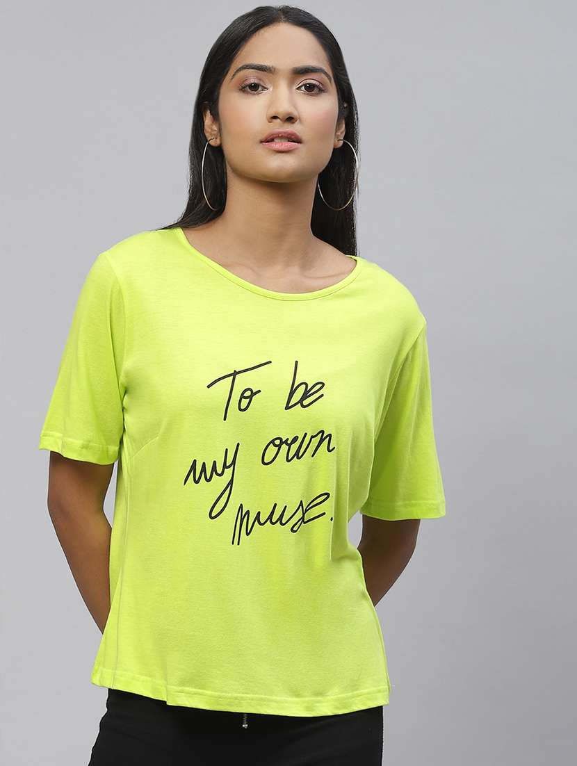 round neck graphic tee