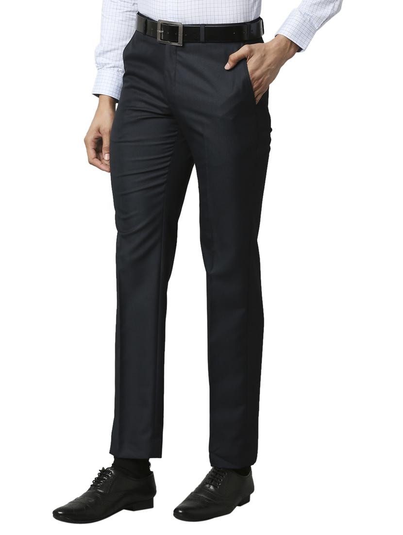 dark-blue solid formal trouser - 18291884 -  Standard Image - 1