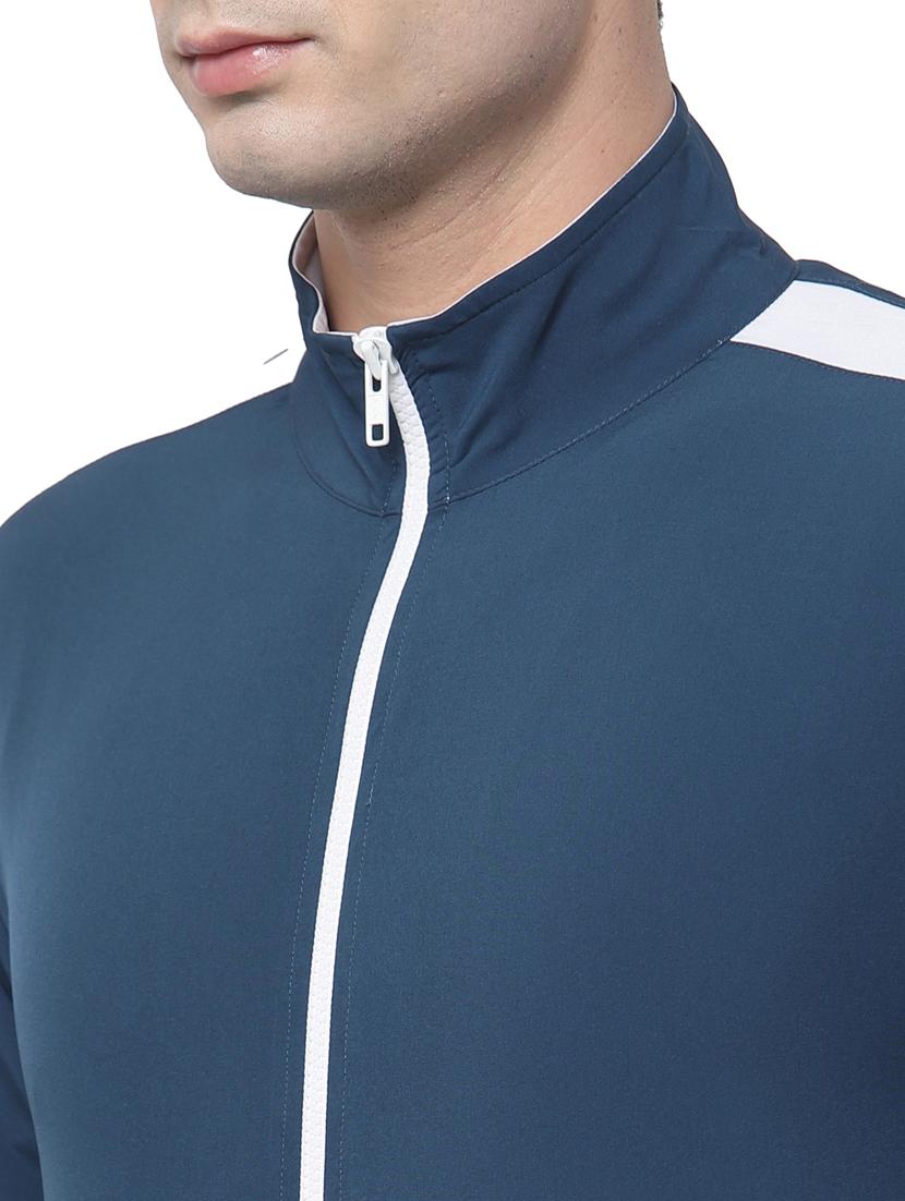 teal solid casual jacket - 18292559 - Standard Image - 4