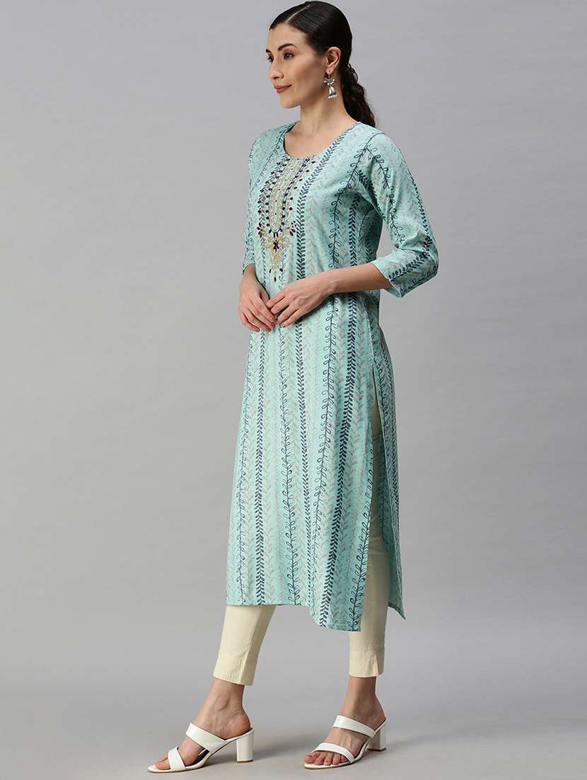 women's straight kurta - 18292900 - Standard Image - 1