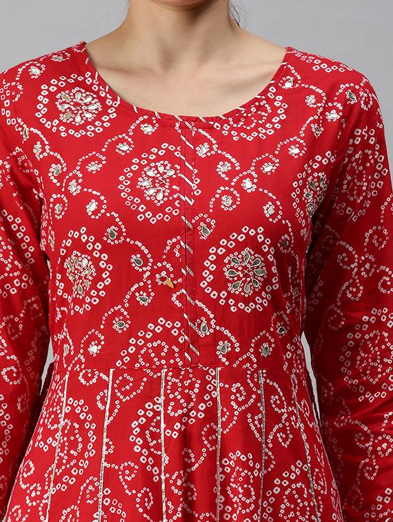 women's anarkali kurta - 18292909 - Standard Image - 4