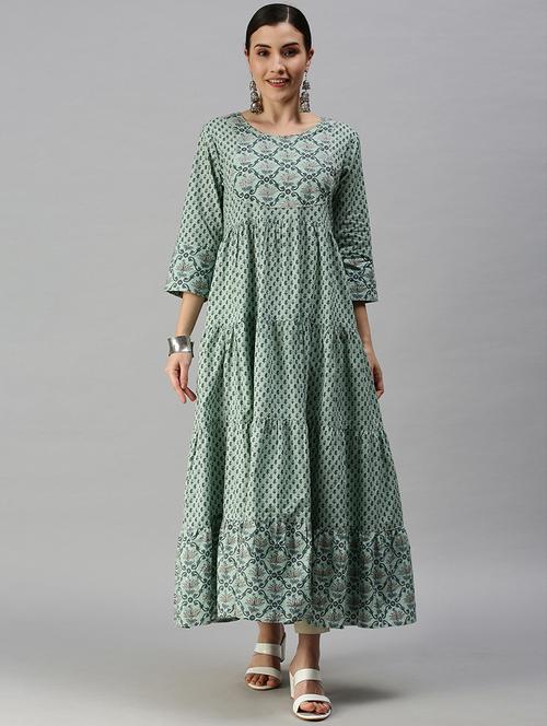women's tiered kurta - 18292910 - Standard Image - 0