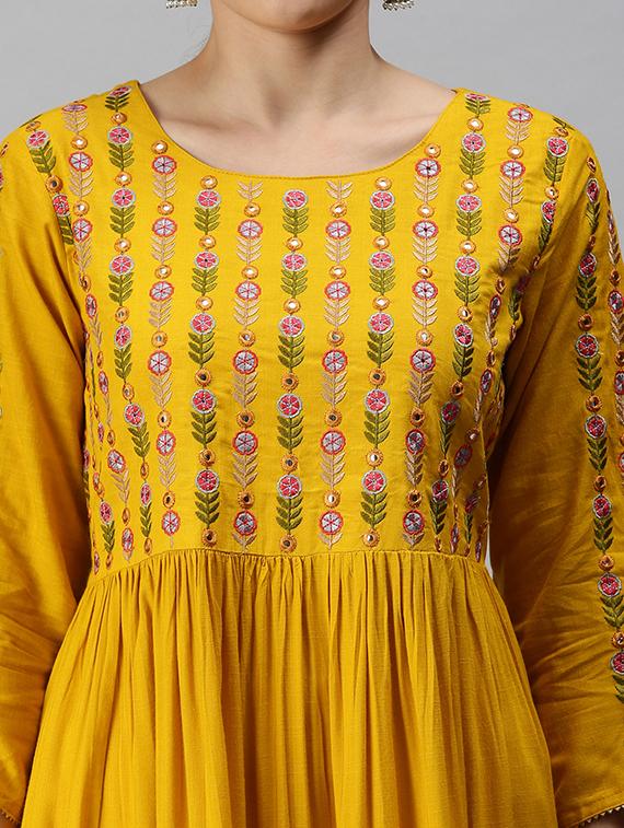 women's anarkali kurta - 18292921 - Standard Image - 4