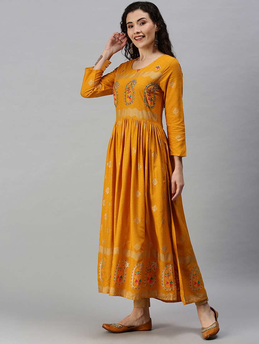 women's flared kurta - 18292923 -  Standard Image - 1