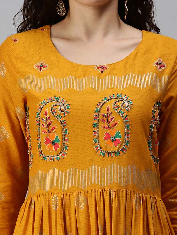women's flared kurta - 18292923 -  Standard Image - 4