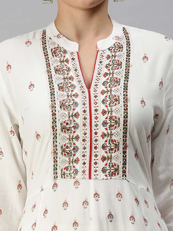 women's flared kurta - 18292938 -  Standard Image - 4