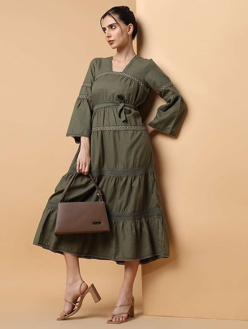 women's tiered kurta - 18292941 - Standard Image - 1