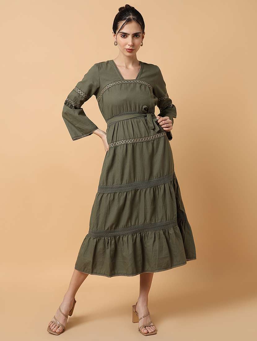 women's tiered kurta - 18292941 - Standard Image - 4