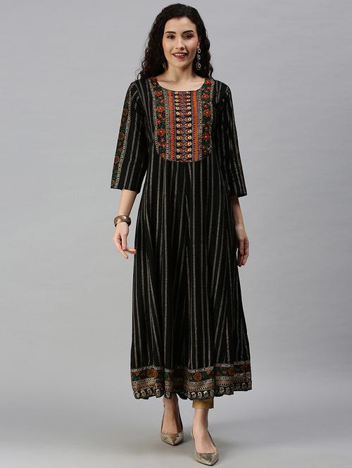 women's flared kurta - 18292963 - Standard Image - 0