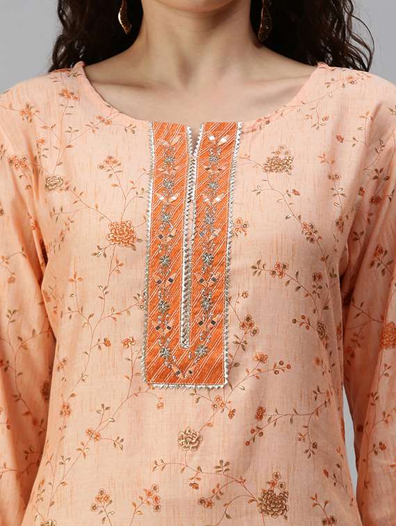 women's straight kurta - 18292985 - Standard Image - 4