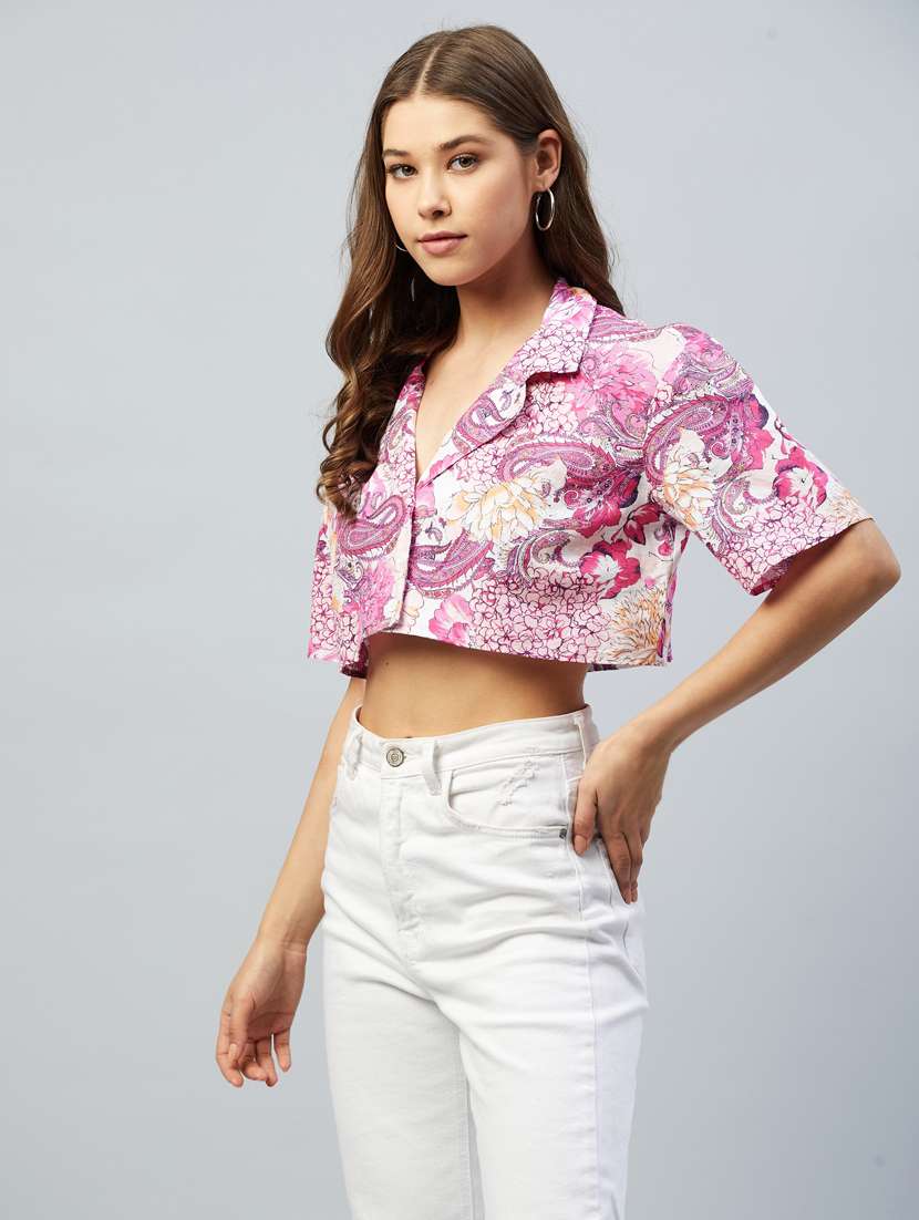 women's boxy collared top - 18293735 -  Standard Image - 1