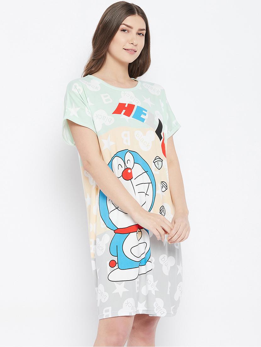 round neck printed sleepshirts - 18294246 -  Standard Image - 1