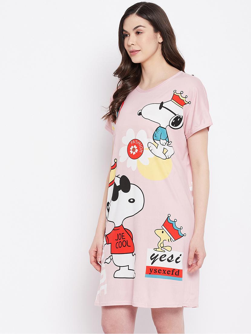 round neck printed sleepshirts - 18294258 -  Standard Image - 1