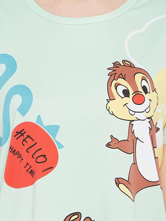 round neck printed sleepshirts - 18294261 -  Standard Image - 4