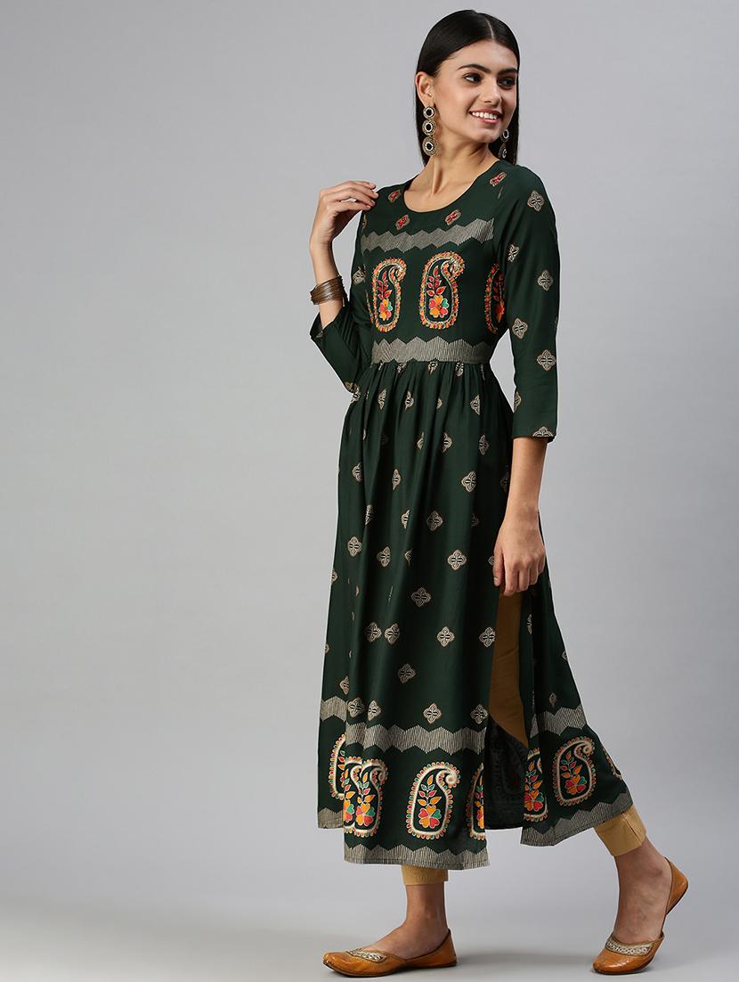 women's straight kurta - 18294544 - Standard Image - 1