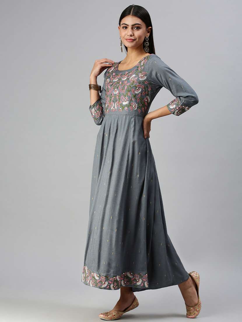 women's flared kurta - 18294550 -  Standard Image - 1