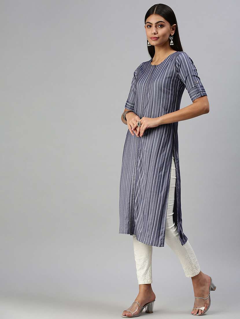 women's straight kurta - 18294570 -  Standard Image - 1