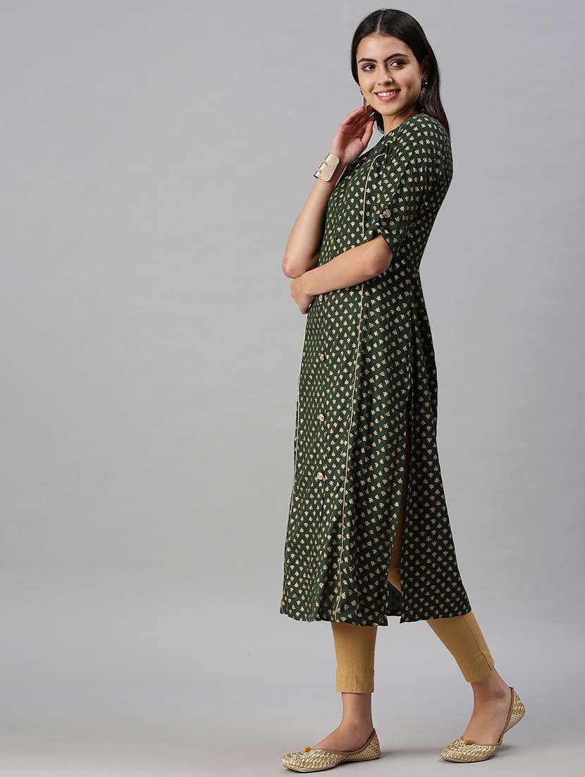 women's straight kurta - 18294577 - Standard Image - 1
