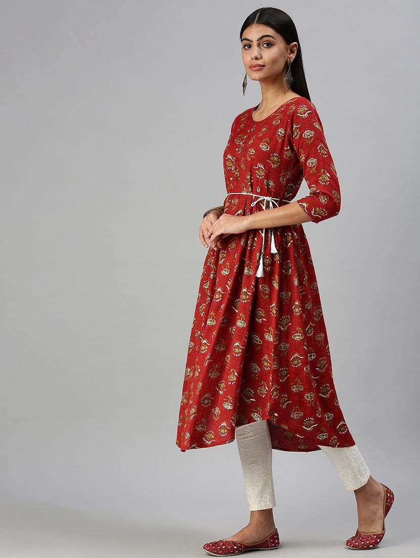 women's flared kurta - 18294602 -  Standard Image - 1