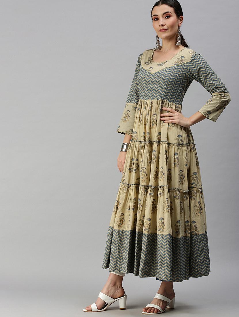 women's tiered kurta - 18294606 - Standard Image - 1