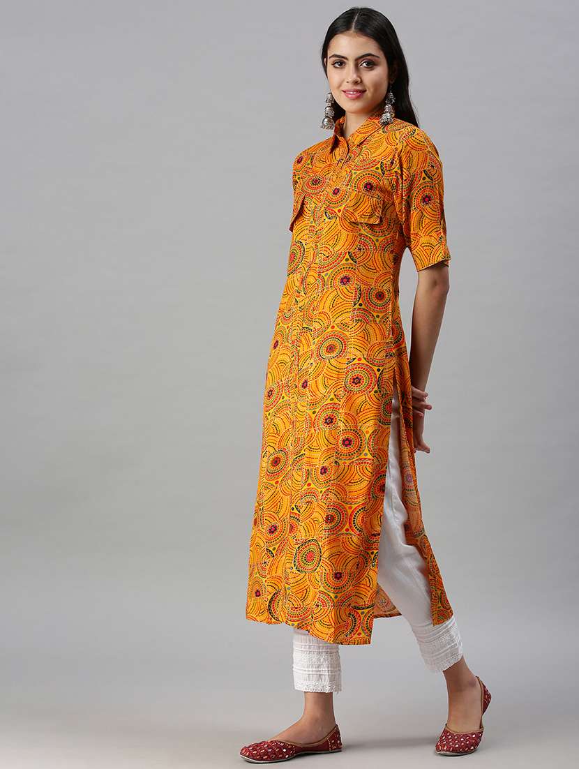 women's straight kurta - 18294629 -  Standard Image - 1