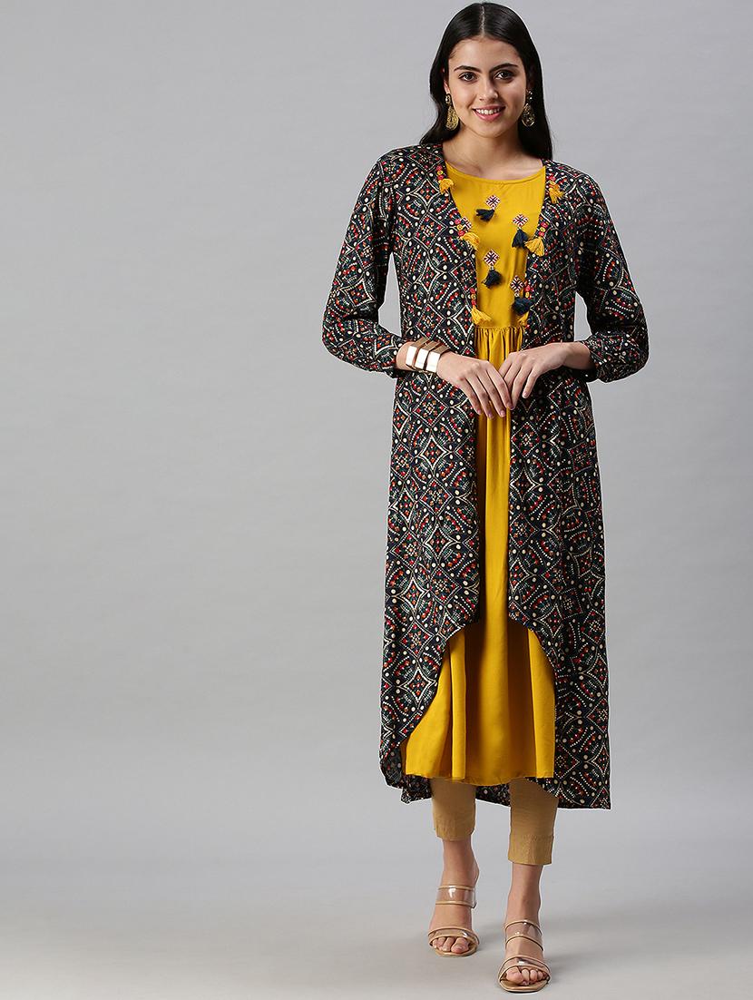 women's kurta with jacket kurta - 18294655 - Zoom Image - 0