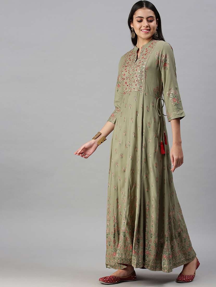 women's flared kurta - 18294658 -  Standard Image - 1