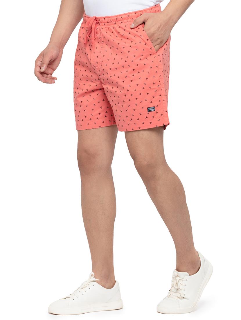 peach printed short - 18294773 -  Standard Image - 1