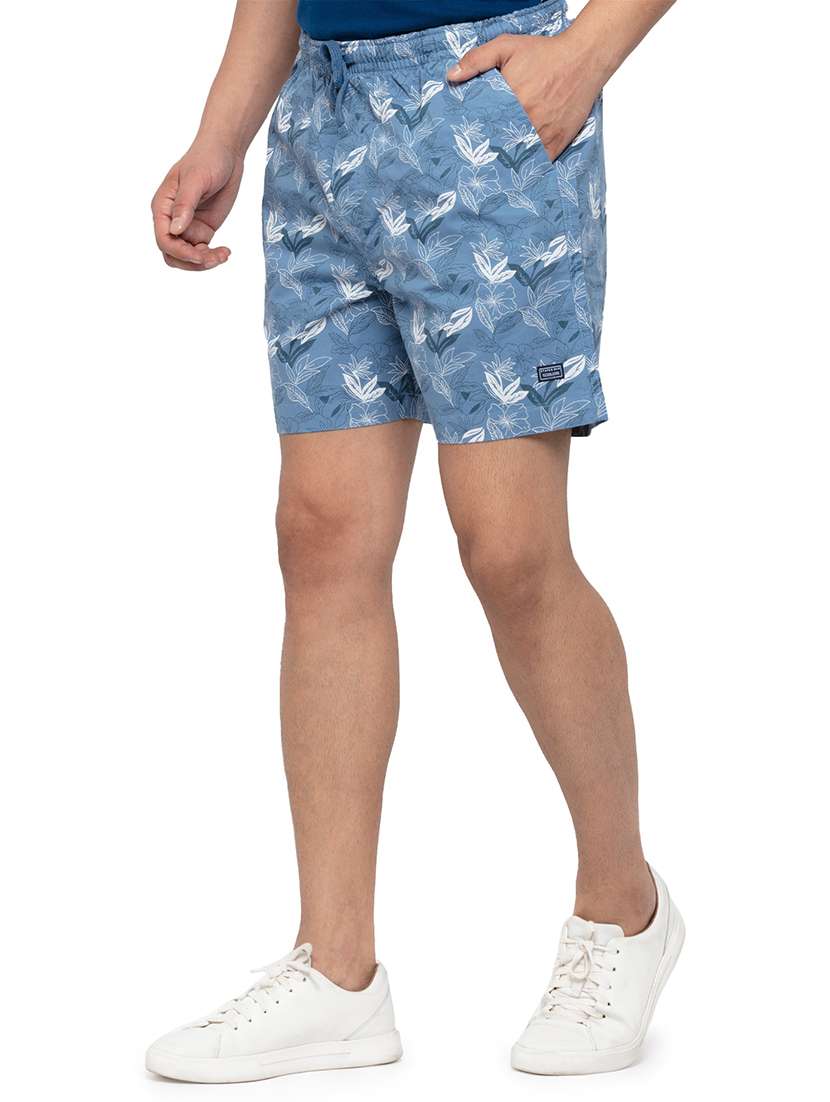 blue printed short - 18294776 -  Standard Image - 1