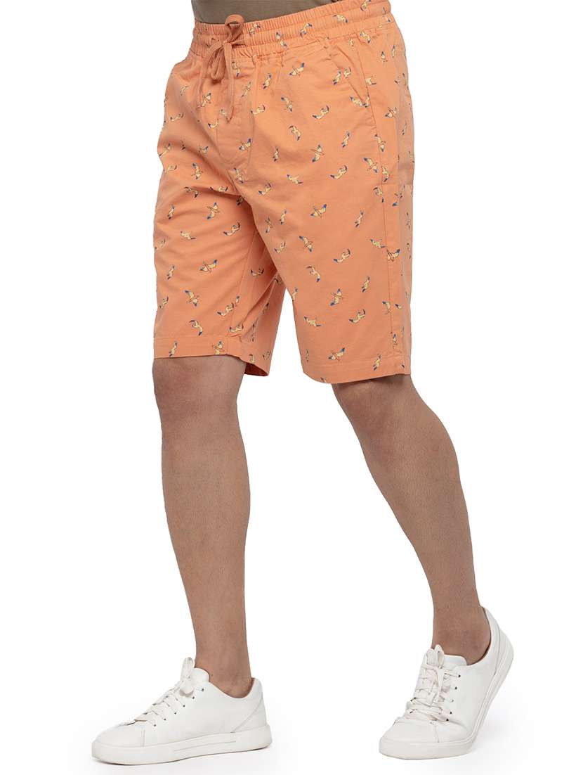 peach printed short - 18294780 -  Standard Image - 1