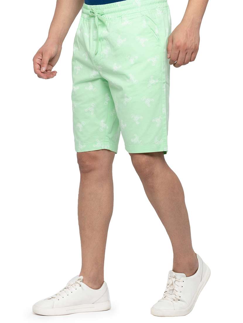 green printed short - 18294782 -  Standard Image - 1