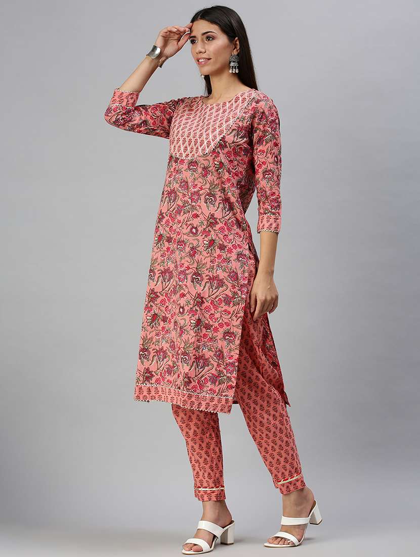 women floral kurta pant set with dupatta - 18294912 -  Standard Image - 1
