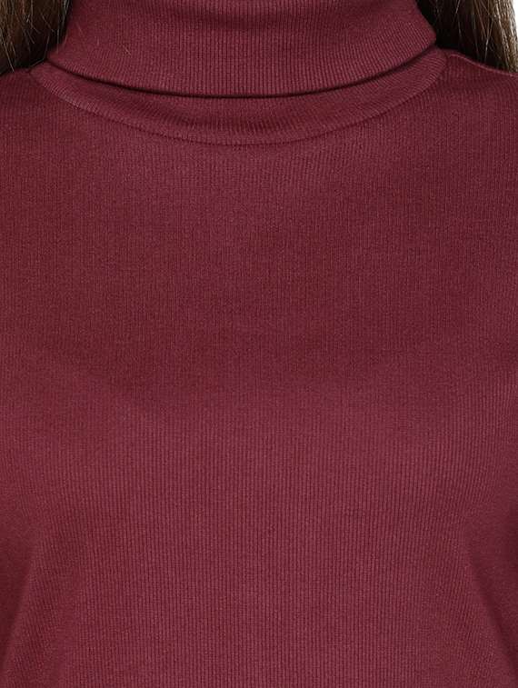 turtle neck solid top - 18295463 - Standard Image - 4