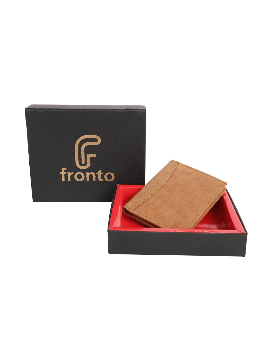 tan leather card holder for men - 18297418 - Standard Image - 4